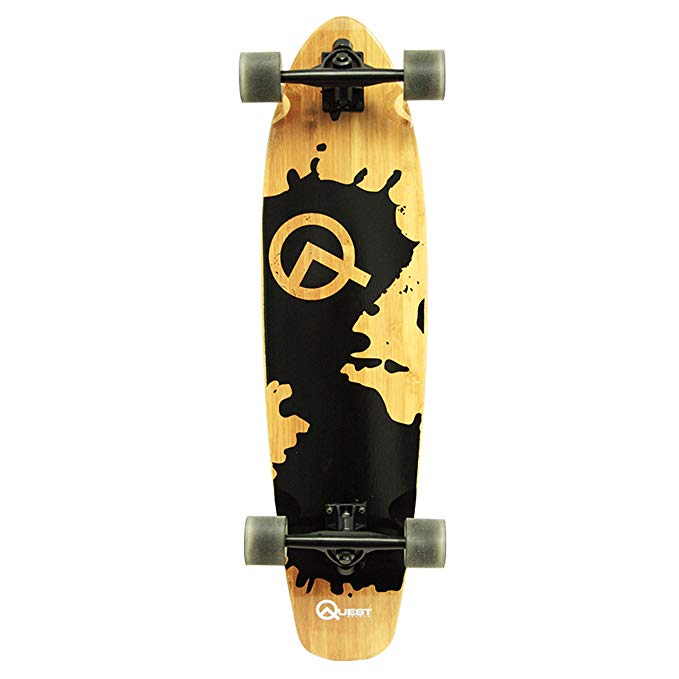 Quest Rorshack Bamboo Longboard Skateboard