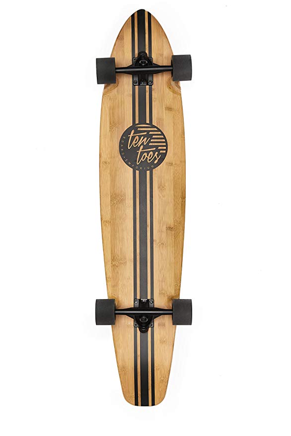 Ten Toes Board Emporium Zed Bamboo Longboard Skateboard Cruiser